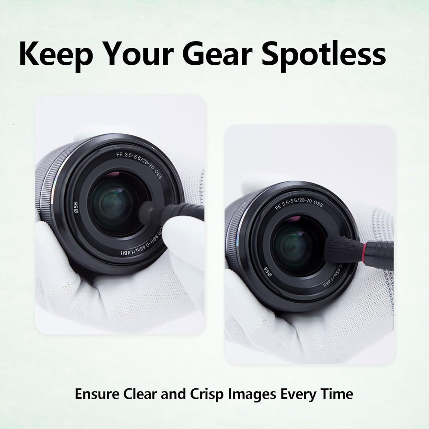 3Pcs Camera Lens Cleaning Kit Including Camera Cleaning Pen Brush Air Blaster Blower and Lens Brush Blower Brush Dust Cleaner for SLR Camera Telescope Magnifying Glass Photography - Image 2