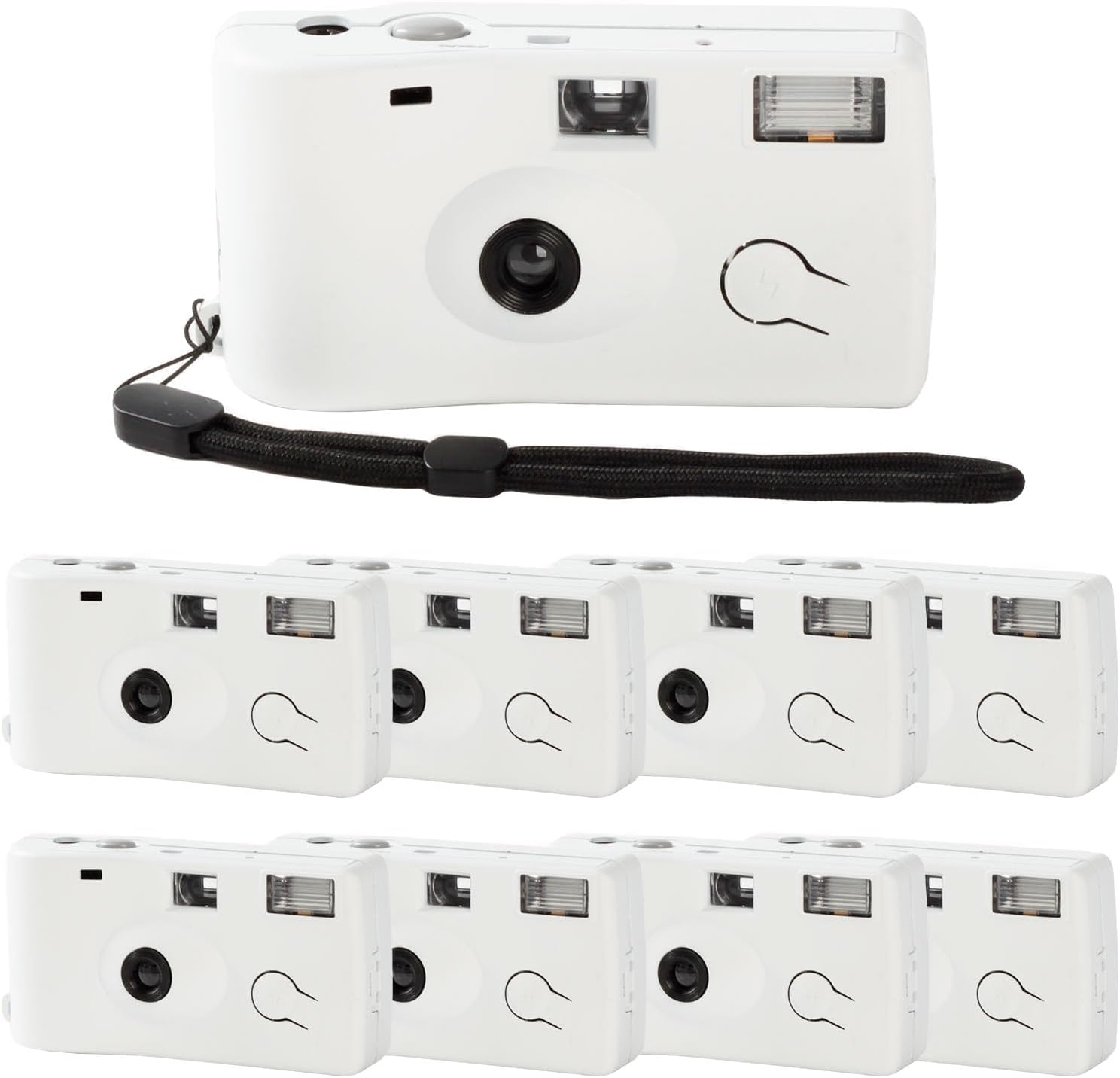 8 Pack of Disposable Cameras for Wedding Bulk Single Use Flash 35mm 17 Film 200 ISO Film Camera for Birthday Concert Travel Anniversary Party Supplies
