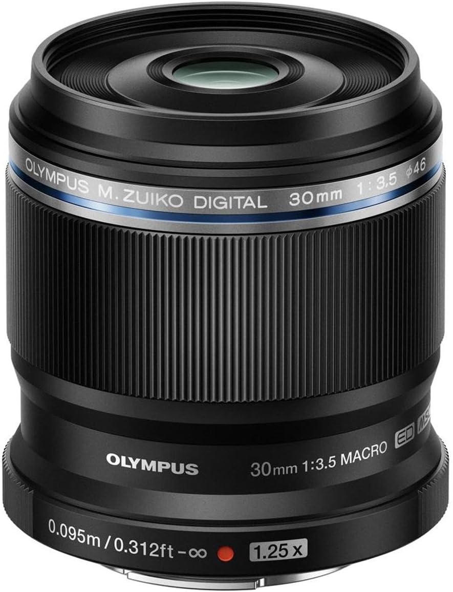 OM SYSTEM OLYMPUS M.Zuiko Digital ED 30mm F3.5 Macro For Micro Four Thirds System Camera, Compact Macro lens, 1.25x Image Maginification, Fast AF, Beautiful Bokeh